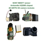 Customized Camera Solution 4k 60FPS 16MP 170Wideangle Lens Supports Wifi BT Connection for Bike Moto Helmet Remote-Control Drone - Image 6