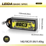 Factory Supply 296Wh/Kg 6S22.2V 12S44.4V 8Ah Lithium Battery Lipo Battery 5C Solid State Drone Battery - Image 5