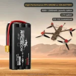 Racepow Wholesale 8000mAh 10000mAh 6S/12S 22.2V Drone Battery High Discharge 21700 Lithium Ion Battery Pack for FPV Drone - Image 2