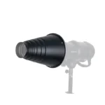 Aluminium Alloy Conical Studio Snoot Kit with Honeycomb Grid and 5pcs Color Filters for Profoto