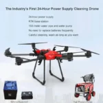 Professional Washing Drone Sprayer for Cleaning Industrial Building Facade Window Solar Payload UAV Spray Drones - Image 6