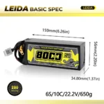 Factory Supply 296Wh/Kg 6S22.2V 12S44.4V 8Ah Lithium Battery Lipo Battery 5C Solid State Drone Battery - Image 6