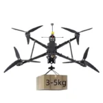 10-inch FPV Drones 15-20km Flight Distance 30 Minutes Flight Time 3.5-5kg Payload GPS Positioning Function Black 720P HD