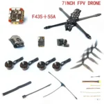 Fpv Drone 18 Inch Aluminum Alloy Frame Kit, Rush Tank VTX 5.8G 2.5W Optional Thermal Camera ELRS 915MHz Motor 2810 1350KV - Image 4
