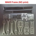 RC MARK5 5-Inch FPV Carbon Fiber Frame with 225mm Wheelbase and 5mm Arm for FPV Freestyle Analog Drones - Image 5