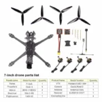 13 Inch Heavy Payload Long Time Flight Fpv Drone Frame Outdoor Rc Racing FPV Drones With Caddx Ratel2 Camera - Image 5