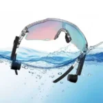 2in1 Smart Sports Glasses with Bone Conduction Stereo Speaker IPX4 Waterproof Open Ear 10m Range for Music & Call