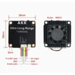 AKK TX5000AC 5W 4.9G-6.1G 96CH Ultra Long Range FPV VTX Full Channel Power Driver Modules for RC Drones Image Transmission - Image 2
