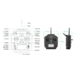 TX12 Mark II ELRS M2 FCC Racing Drone Remote Control with Metal Housing Drones Accessories