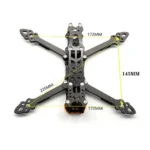 My Store Mark4 5inch 225mm/ 6inch 260mm / 7inch 295mm / 8inch 375mm / 10inch 473mm FPV Racing Drone Quadcopter Freestyle Frame - Image 2