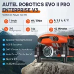Autel EVO 2 II Pro Enterprise V3 Commercial Drone 10KM Long Range Control Professional 4K Camera Quadcopter UAV RC Drone - Image 5